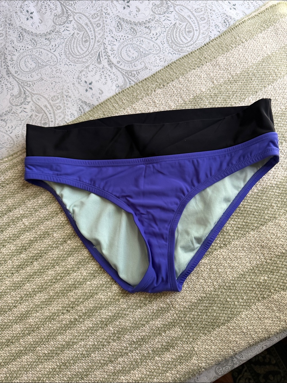 Nike Bikini Bottoms Purple and Black